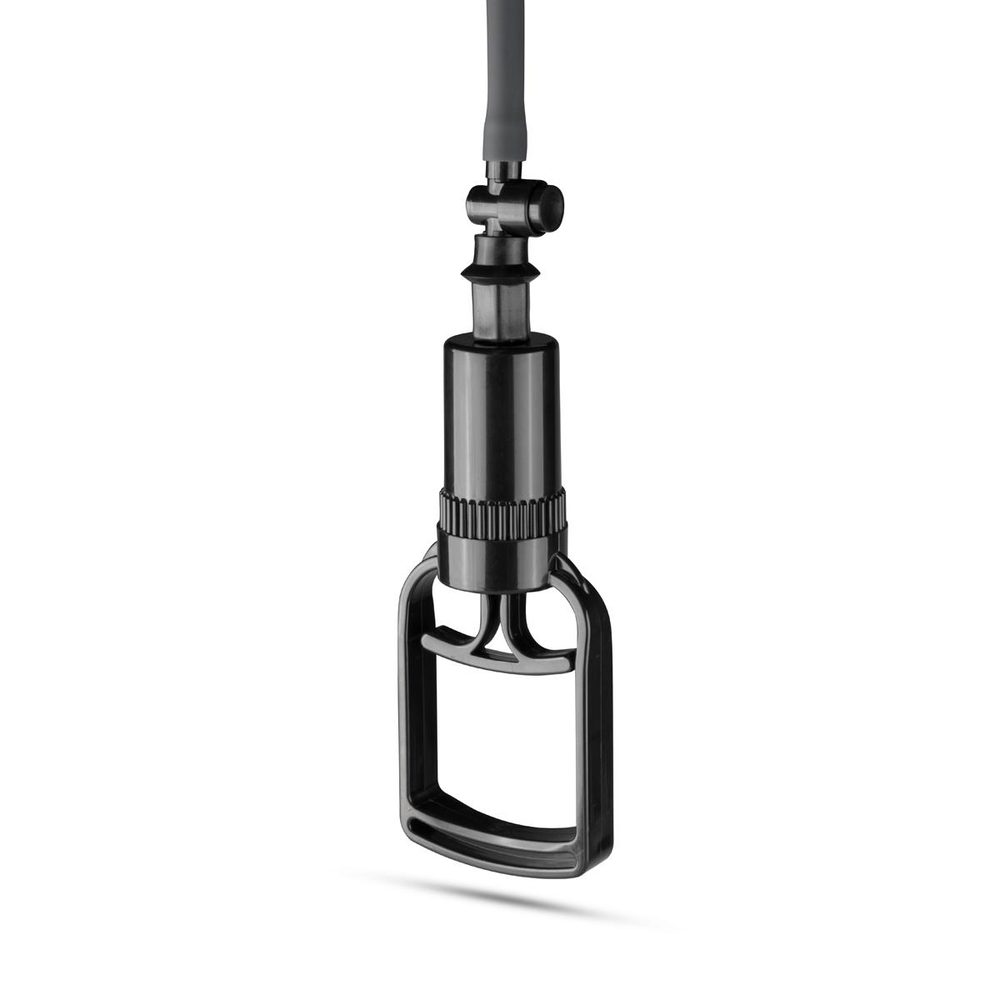 Pompka do penisa EasyToys z uchwytem czarna 28 cm