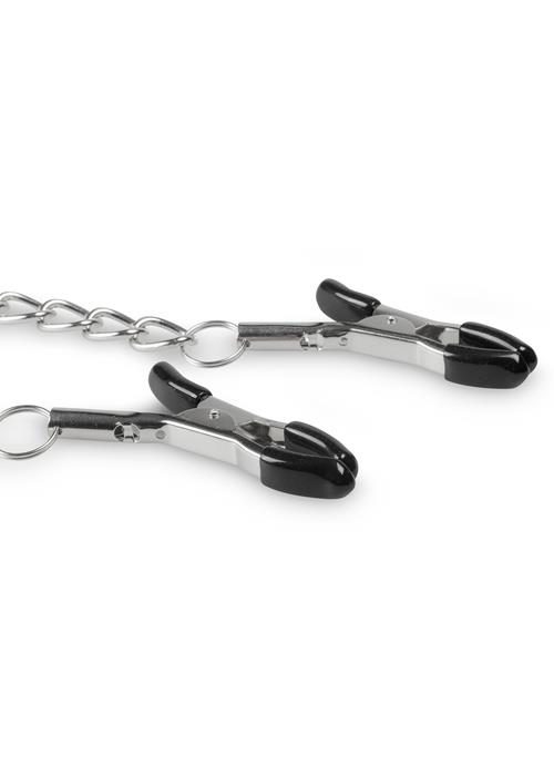 Klipsy na sutki z łańcuchem EasyToys srebrne 44 cm