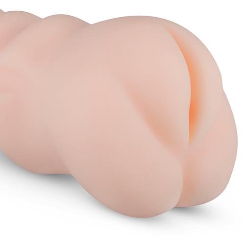 Masturbator TPR z wybrzuszeniami Nicole Adams EasyToys beżowy