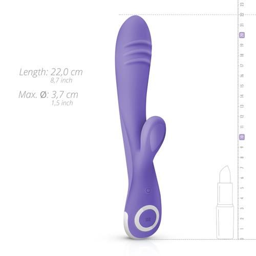 Wibrator króliczek Fane EasyToys fioletowy USB 22 cm