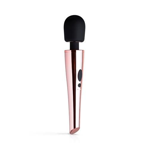 Wibrujący masażer wand EasyToys Rosy Gold różowy silikonowy USB 30 cm