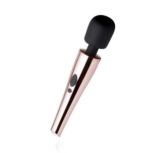 Wibrujący masażer wand EasyToys Rosy Gold różowy silikonowy USB 30 cm