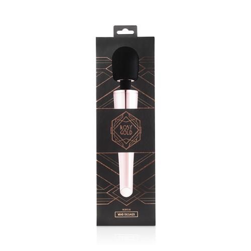 Wibrujący masażer wand EasyToys Rosy Gold różowy silikonowy USB 30 cm