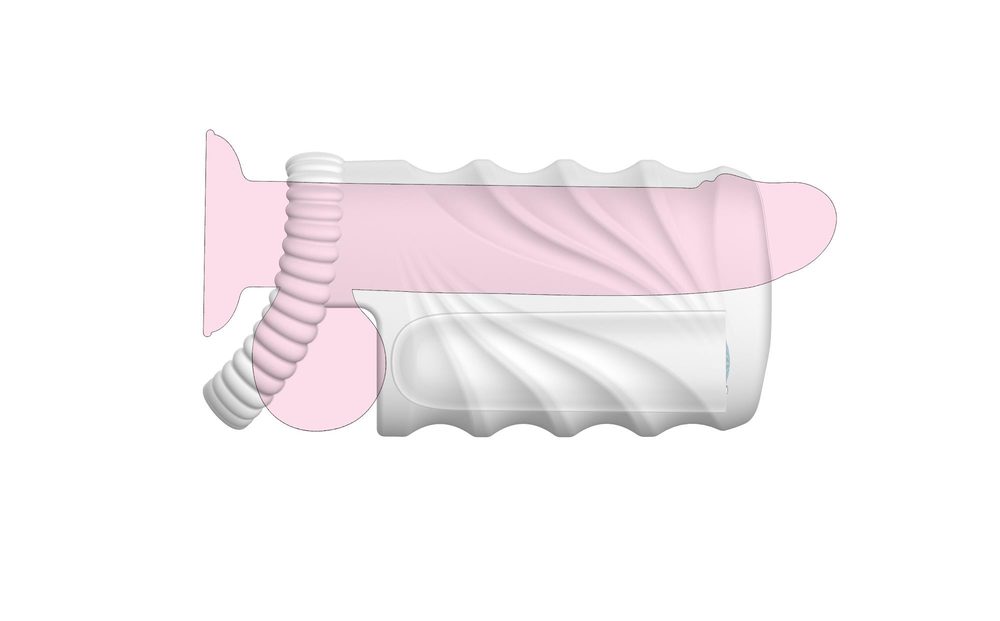 Masturbator waginalny z wibracją B Series Cute biały USB wodoodporny