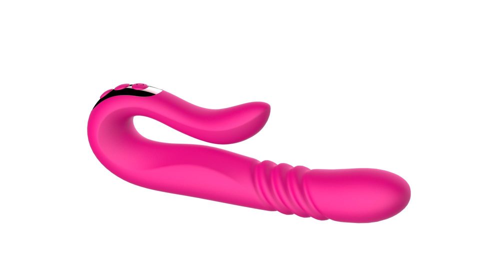 Wibrator punktu G z pchnięciem B Series Cute czerwony USB
