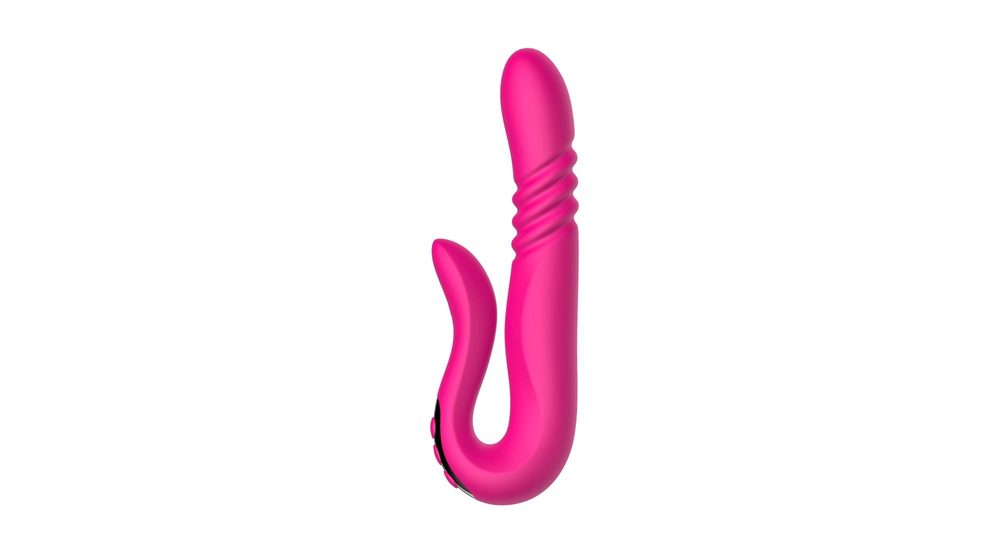 Wibrator punktu G z pchnięciem B Series Cute czerwony USB