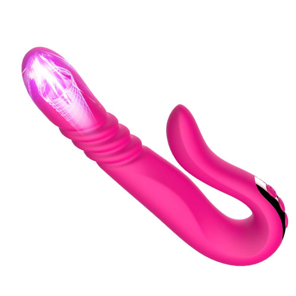 Wibrator punktu G z pchnięciem B Series Cute czerwony USB