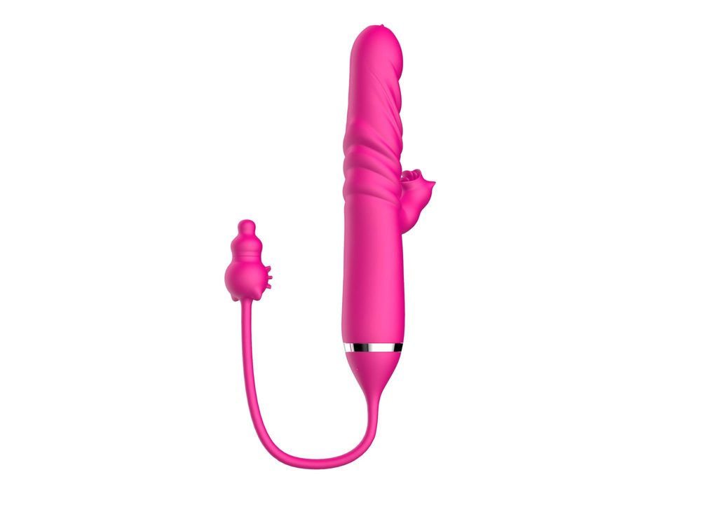 Wibrator lizający potrójna stymulacja pchnący B Series Cute