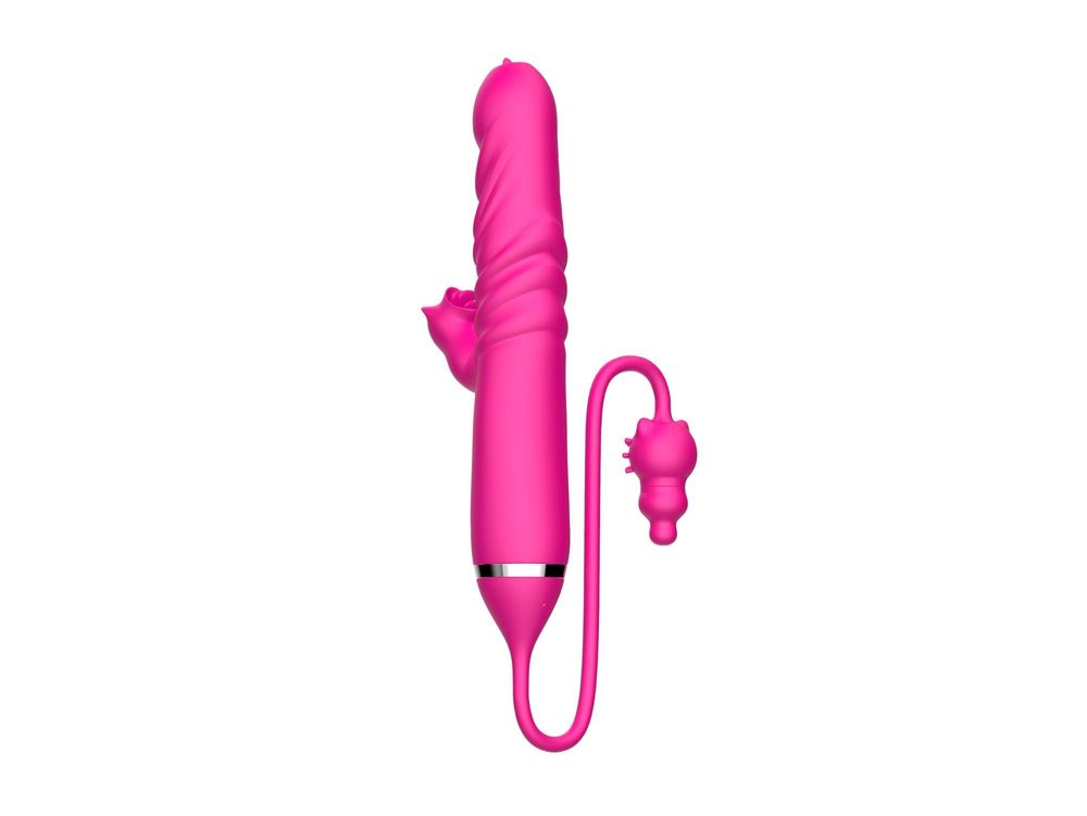 Wibrator lizający potrójna stymulacja pchnący B Series Cute