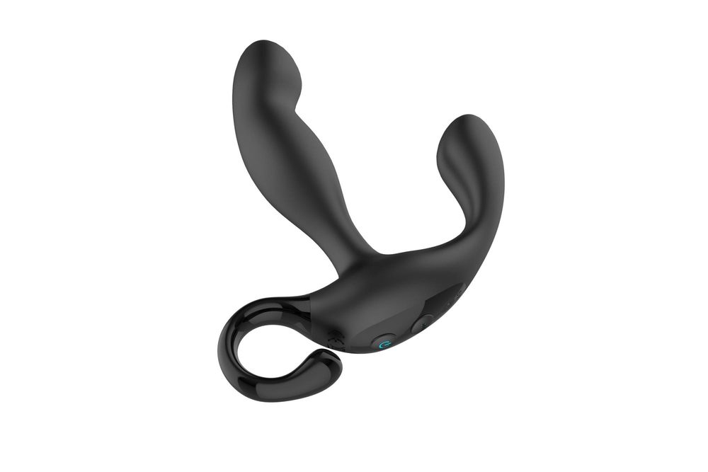 Masażer prostaty Finger Wiggle z pilotem B Series Cute czarny