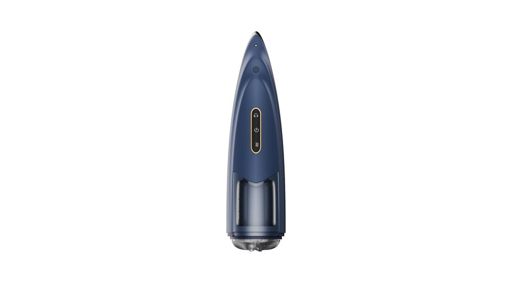 Męski masturbator obrotowy pchający z wibracją B Series Cute niebieski USB