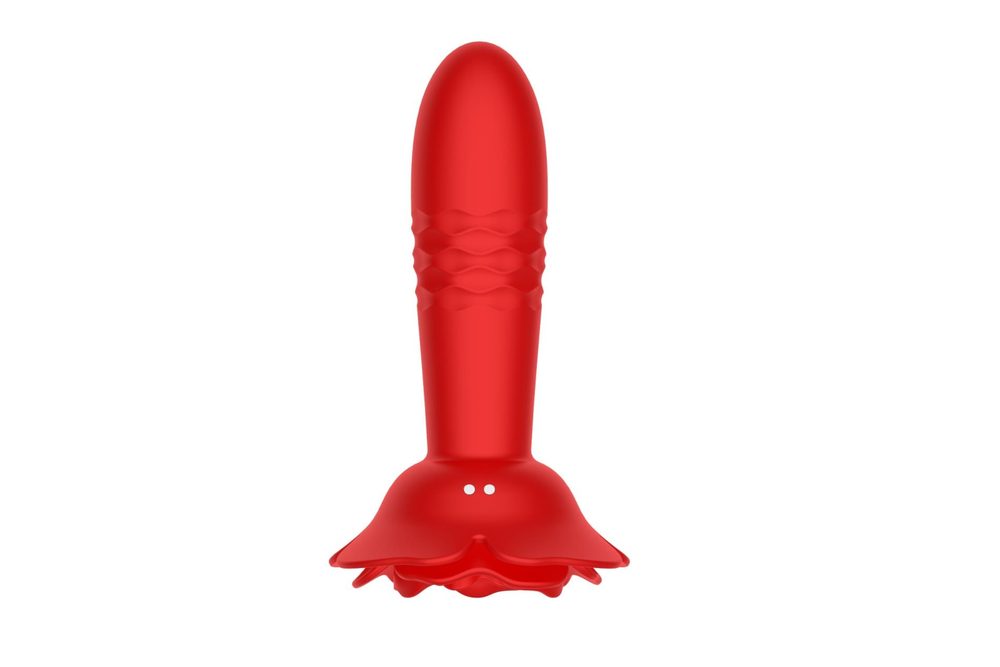 Korek analny Rose Thrusting wibrujący B Series Cute silikonowy wodoodporny