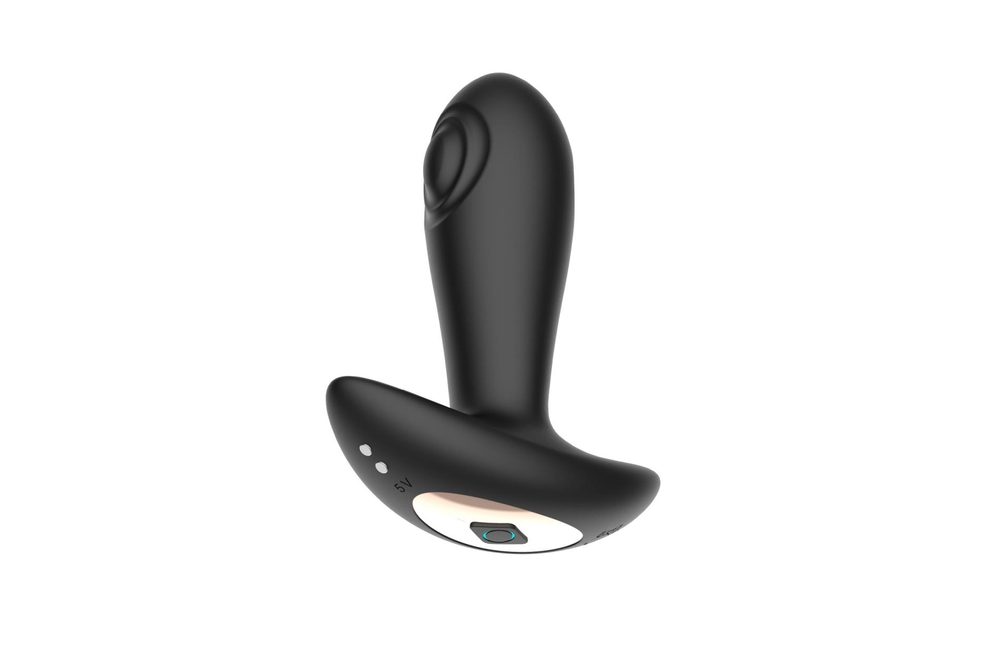 Wibrujący korek analny z tappingiem B Series Cute USB