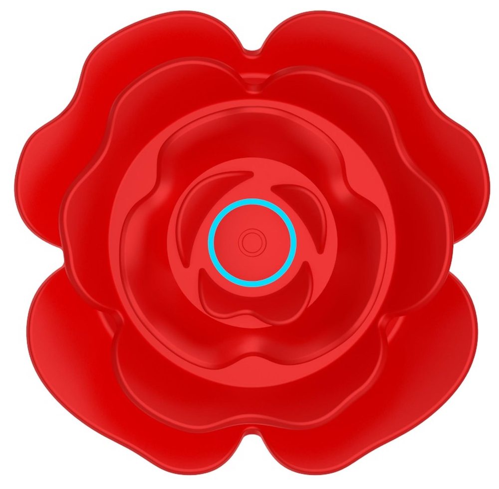 Wibrujący obracający korek analny Róża B Series Cute silikonowy USB