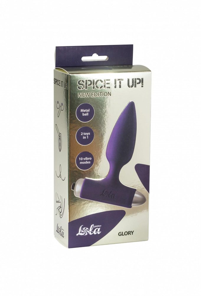 Wibrujący korek analny Lola Toys Glory Ultraviolet