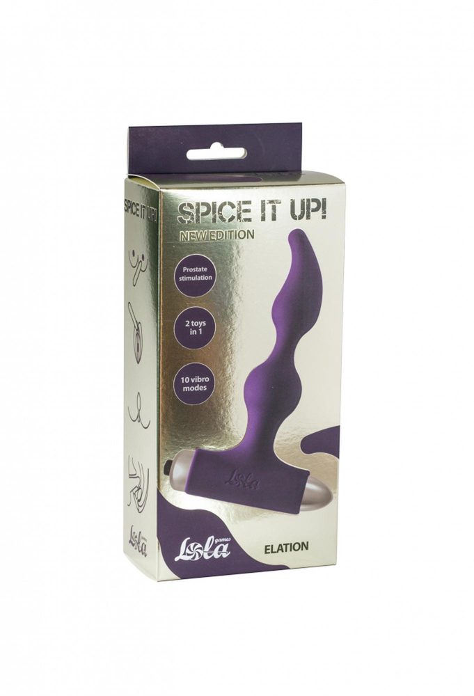 Wtyczka analna wibrująca Elation Ultraviolet silikon 10 trybów AAA