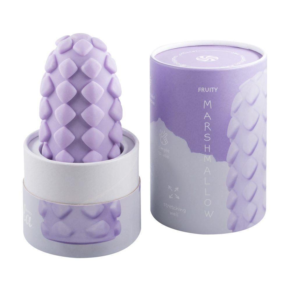 Masturbator Marshmallow Maxi Fruity fioletowy 14 cm TPE