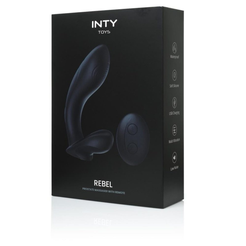 Masażer prostaty Rebel INTY Toys silikonowy z pilotem USB 10 trybów