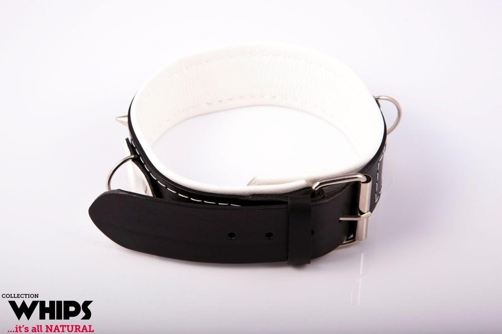 Obroża ze smyczą Whips Collection koniakowa