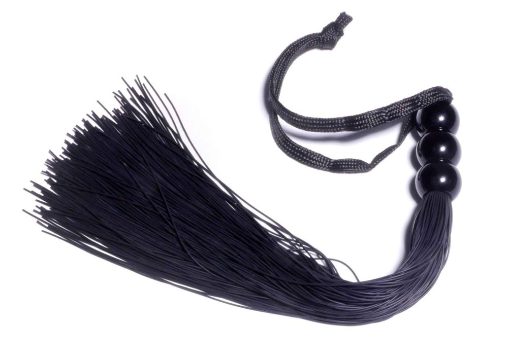 Pejcz silikonowy Fetish B Series czarny 25 cm