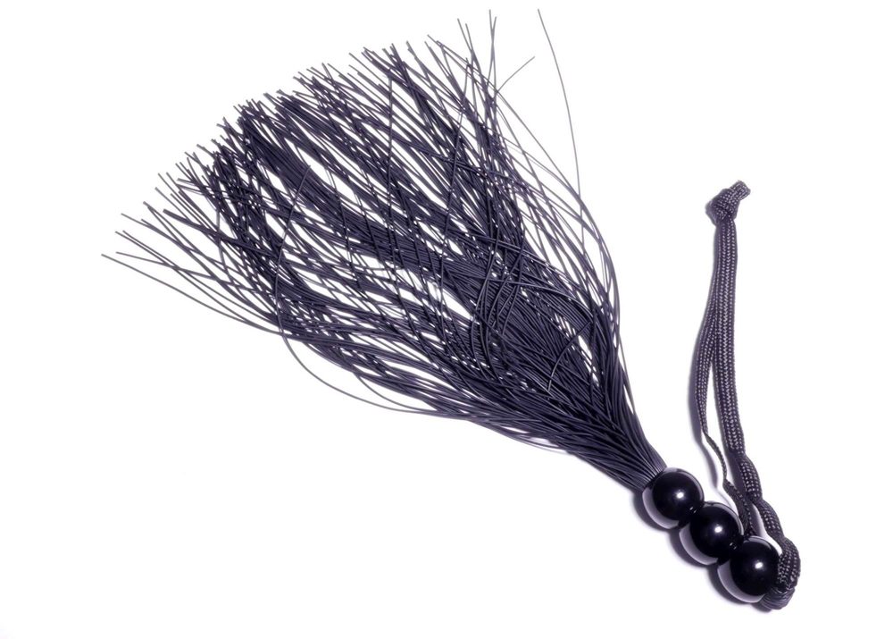 Pejcz silikonowy Fetish B Series czarny 25 cm