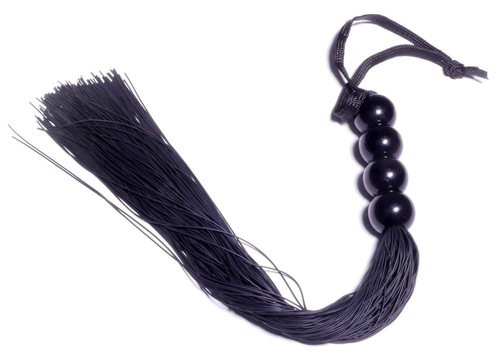 Pejcz silikonowy Fetish B Series czarny 36 cm