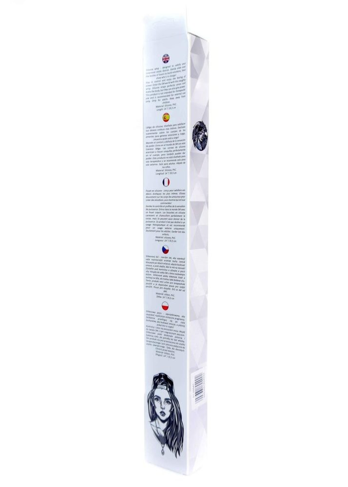 Pejcz silikonowy Fetish B Series różowy 36 cm