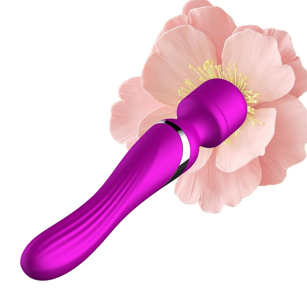 Stymulator silikonowy podwójny B Series Fox fioletowy USB