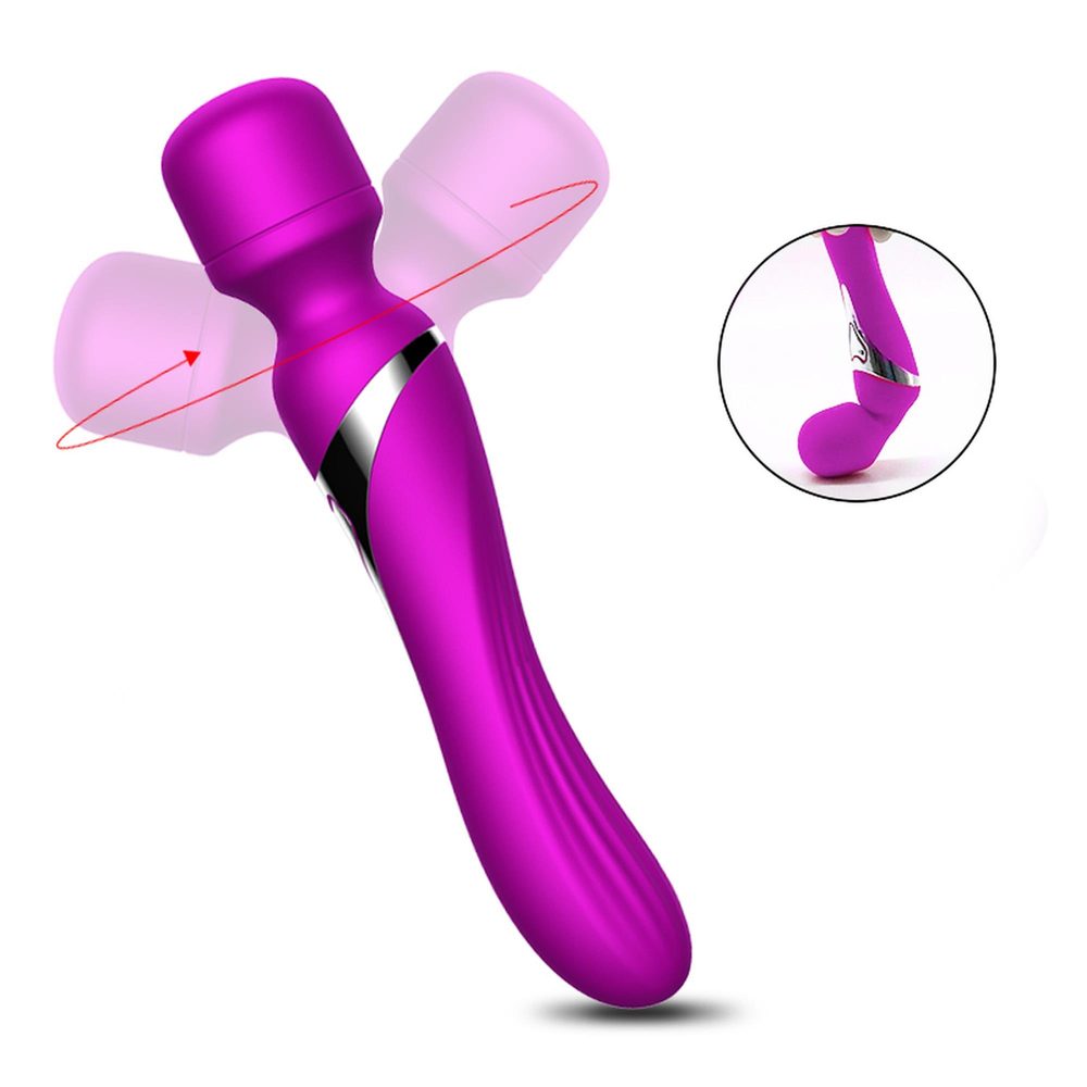 Stymulator silikonowy podwójny B Series Fox fioletowy USB