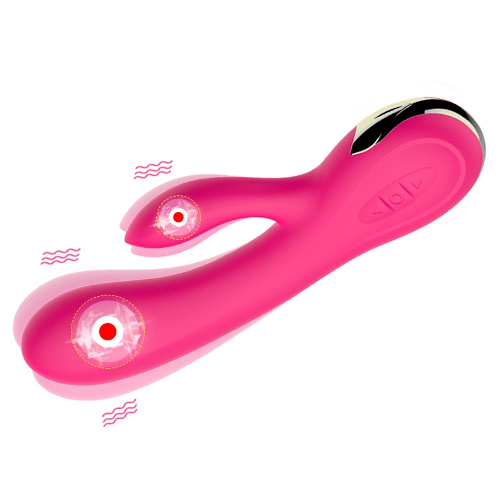 Silikonowy wibrator USB 7 funkcji z boosterem i ogrzewaniem