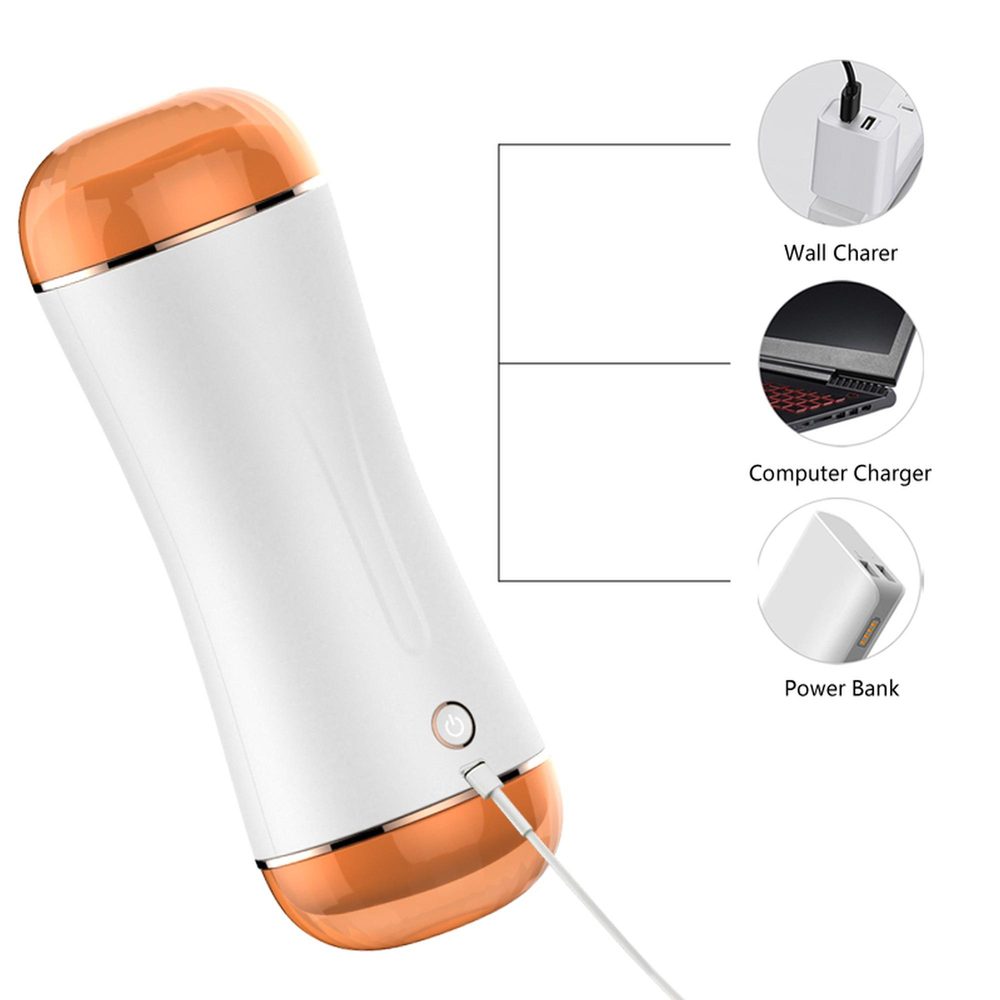 Dwustronny masturbator wibrujący interaktywny B Series Fox USB