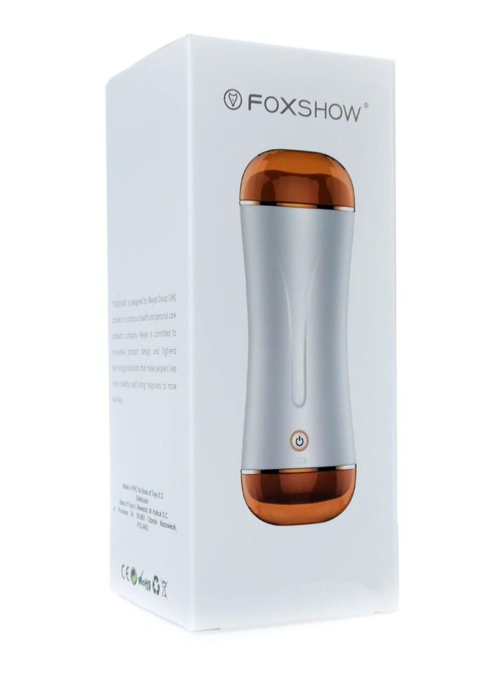 Dwustronny masturbator wibrujący interaktywny B Series Fox USB