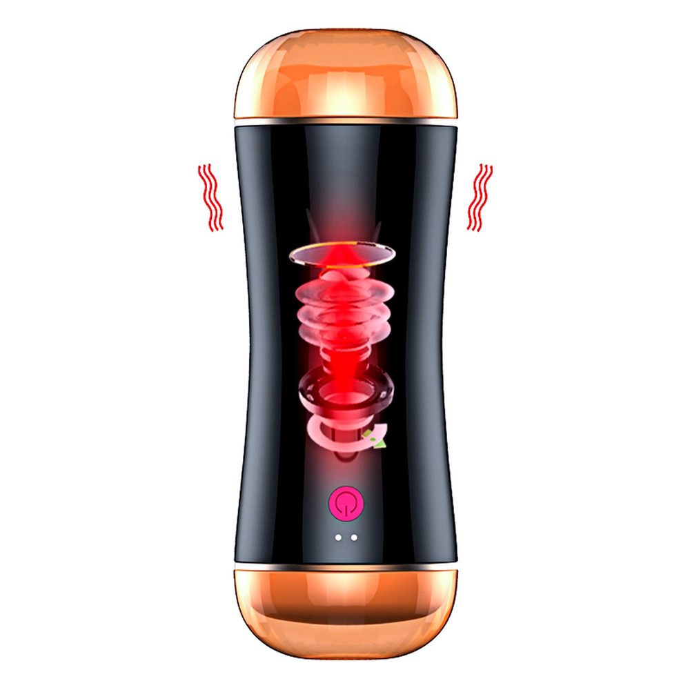 Dwustronny wibrujący masturbator B Series Fox USB