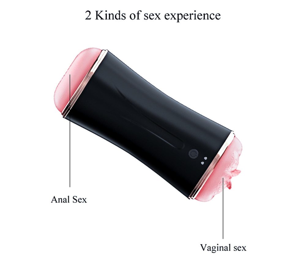 Dwustronny wibrujący masturbator B Series Fox USB