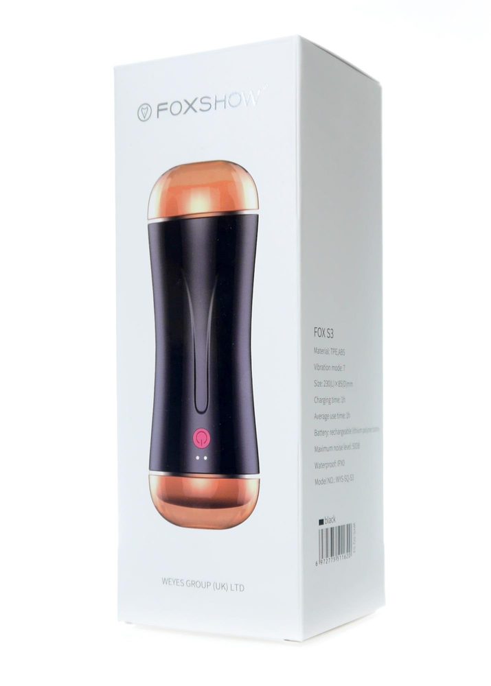 Dwustronny wibrujący masturbator B Series Fox USB