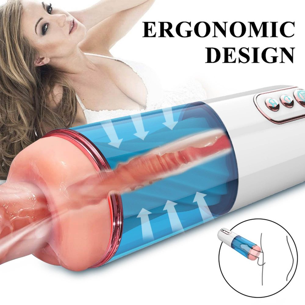 Masturbator wibrujący z ssaniem B Series Fox USB