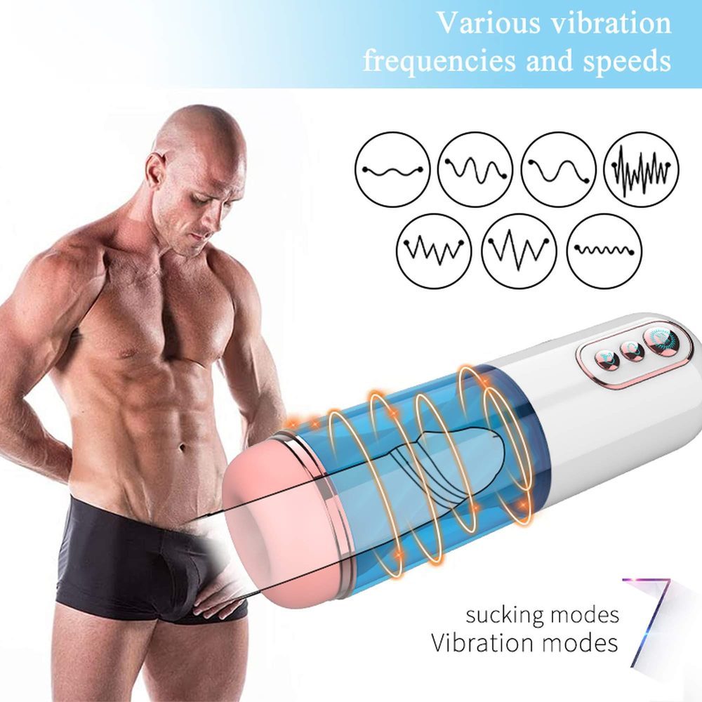 Masturbator wibrujący z ssaniem B Series Fox USB
