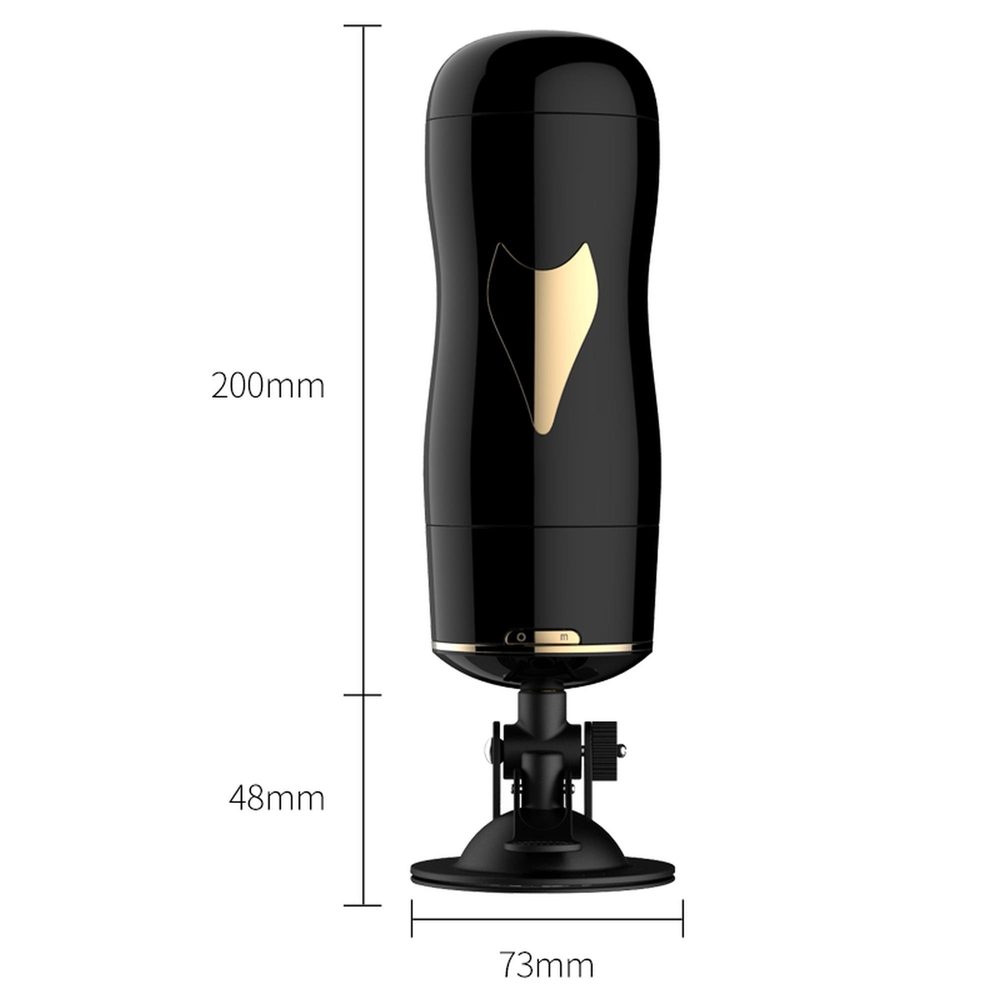 Dwustronny masturbator z wibracją B Series Fox czarny USB
