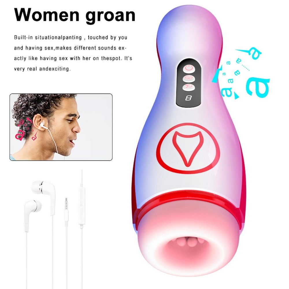 Wibrujący masturbator z ssaniem B-Series Fox