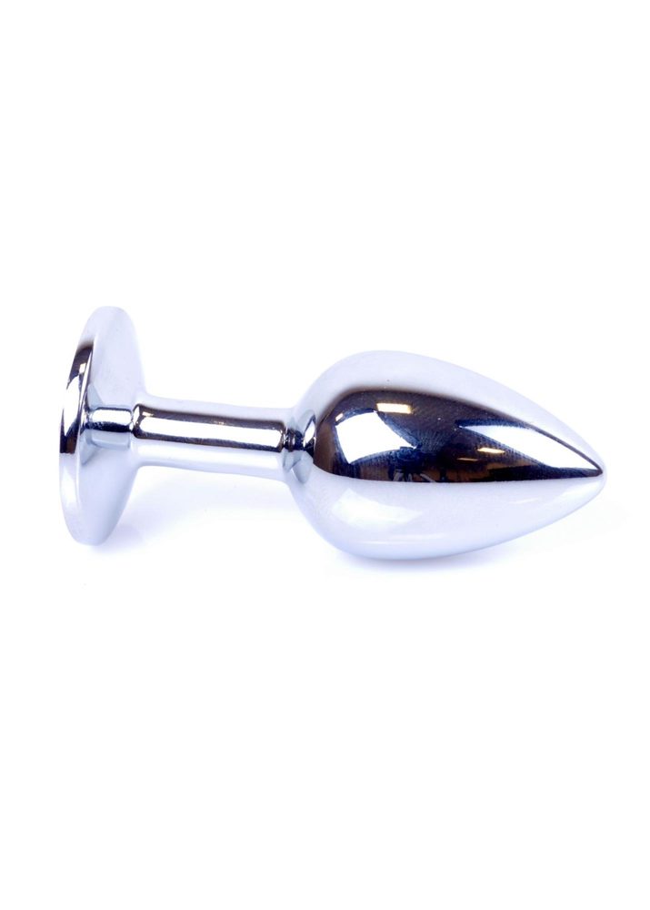 Biżuteria analna srebrna czerwona HeavyFun 7 cm