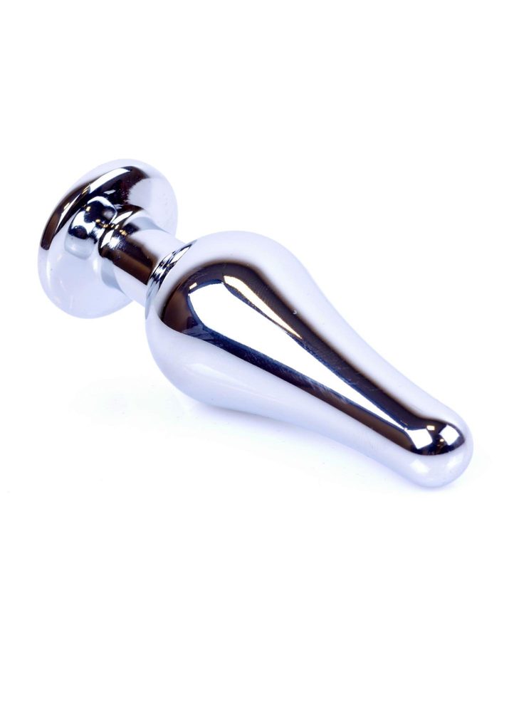 Biżuteria analna srebrna z czarnym diamentem HeavyFun 9,5 cm