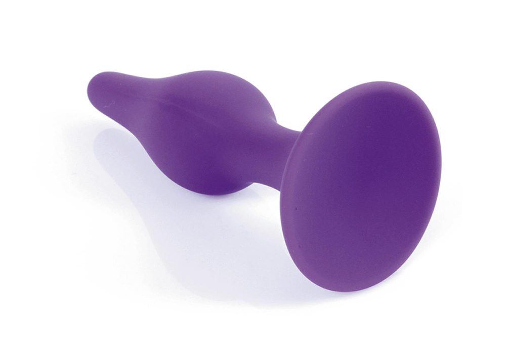 Korek analny silikonowy HeavyFun fioletowy 12,5 cm