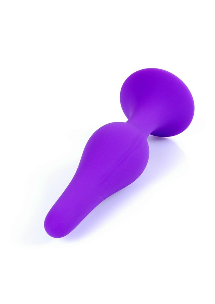Korek analny silikonowy HeavyFun fioletowy 12,5 cm