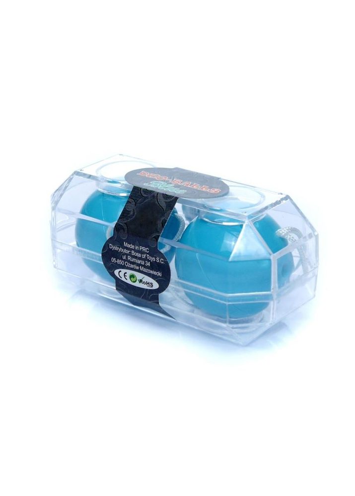 Kulki gejszy dyskretne Duo Balls niebieskie EasyLove 21 cm