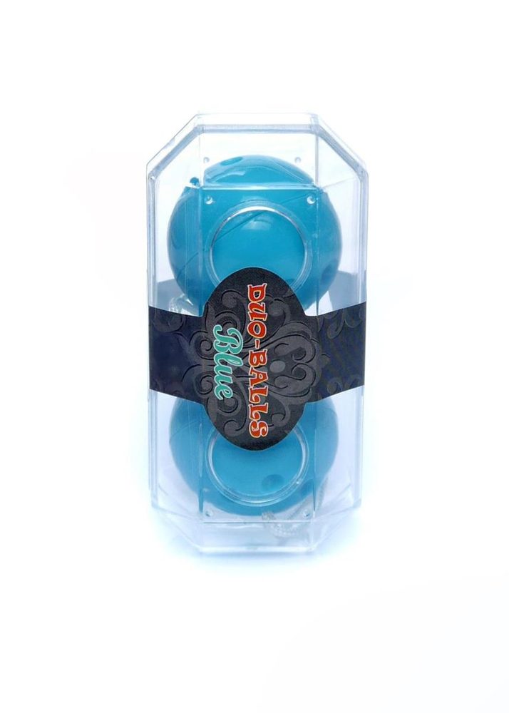 Kulki gejszy dyskretne Duo Balls niebieskie EasyLove 21 cm