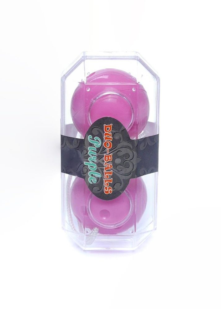 Dyskretne kulki gejszy Duo Balls EasyLove fioletowe 21 cm