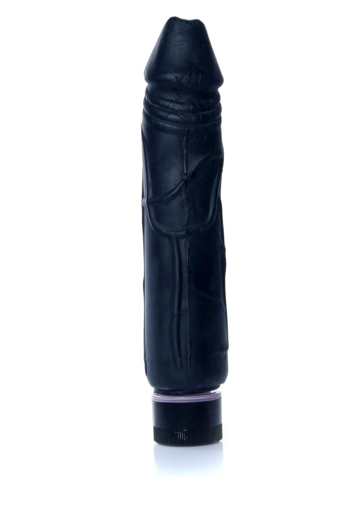 Wibrator realistyczny Cyber Skóra EasyLove czarny 22 cm