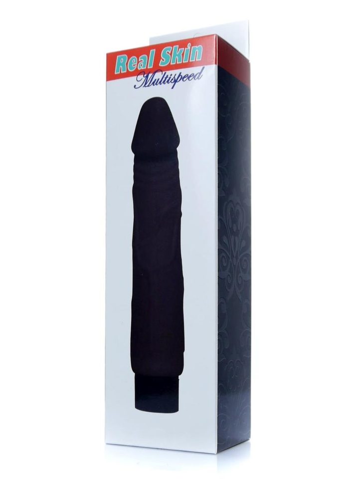 Wibrator realistyczny Cyber Skóra EasyLove czarny 22 cm