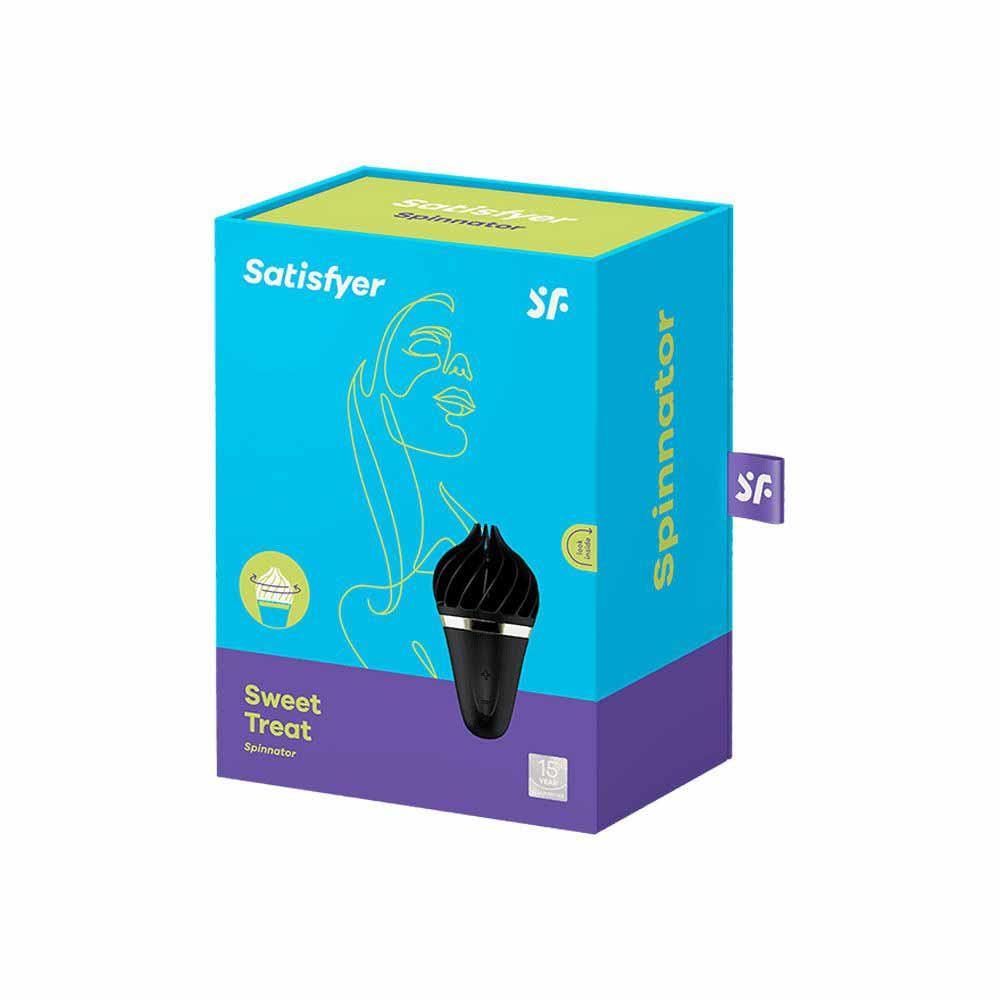 Stymulator łechtaczki obrotowy Satisfyer Sweet Treat różowy brązowy 10 cm