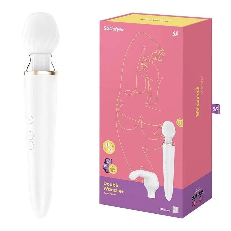 Masażer różdżkowy podwójny Satisfyer Double Wander silikonowy